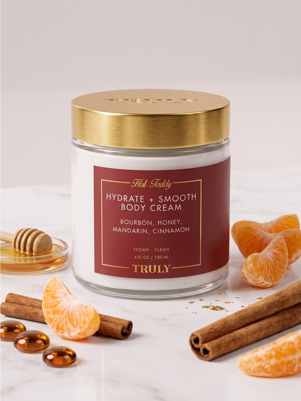 Truly Hot Toddy Hydrate + Smooth Body Cream 4 oz New
